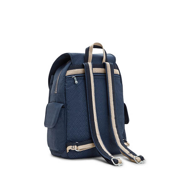 Mochilas Kipling City Pack Medium Printed Azules | MX 1805DF